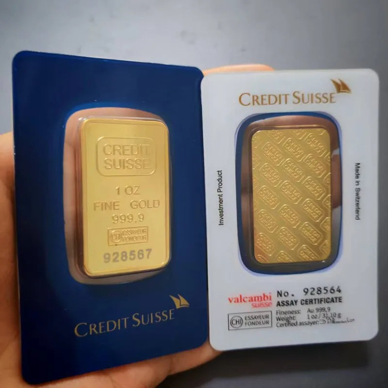 Creative Lady 100g Gold Bars with serial numbers