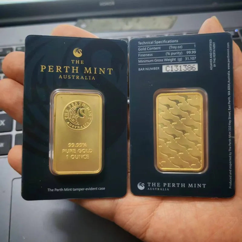 Creative Lady 100g Gold Bars with serial numbers
