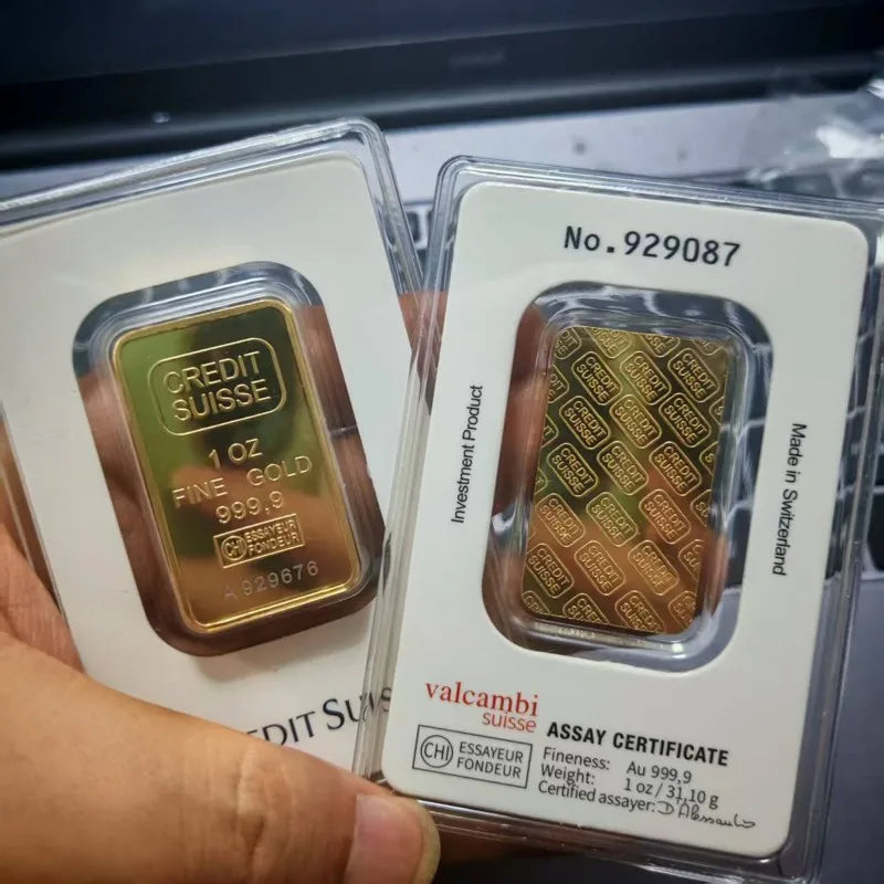 Creative Lady 100g Gold Bars with serial numbers