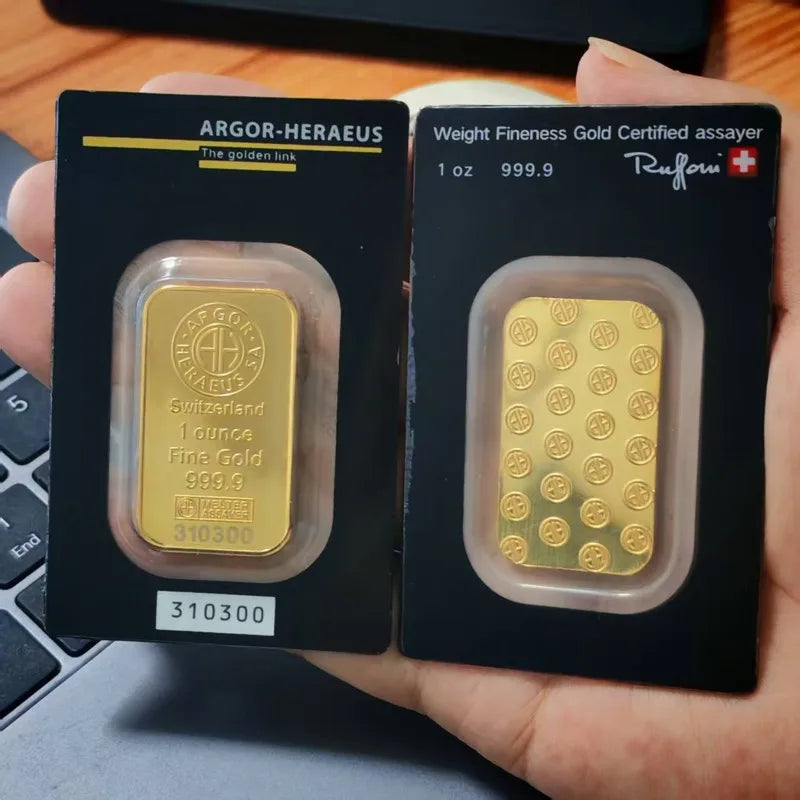 Creative Lady 100g Gold Bars with serial numbers